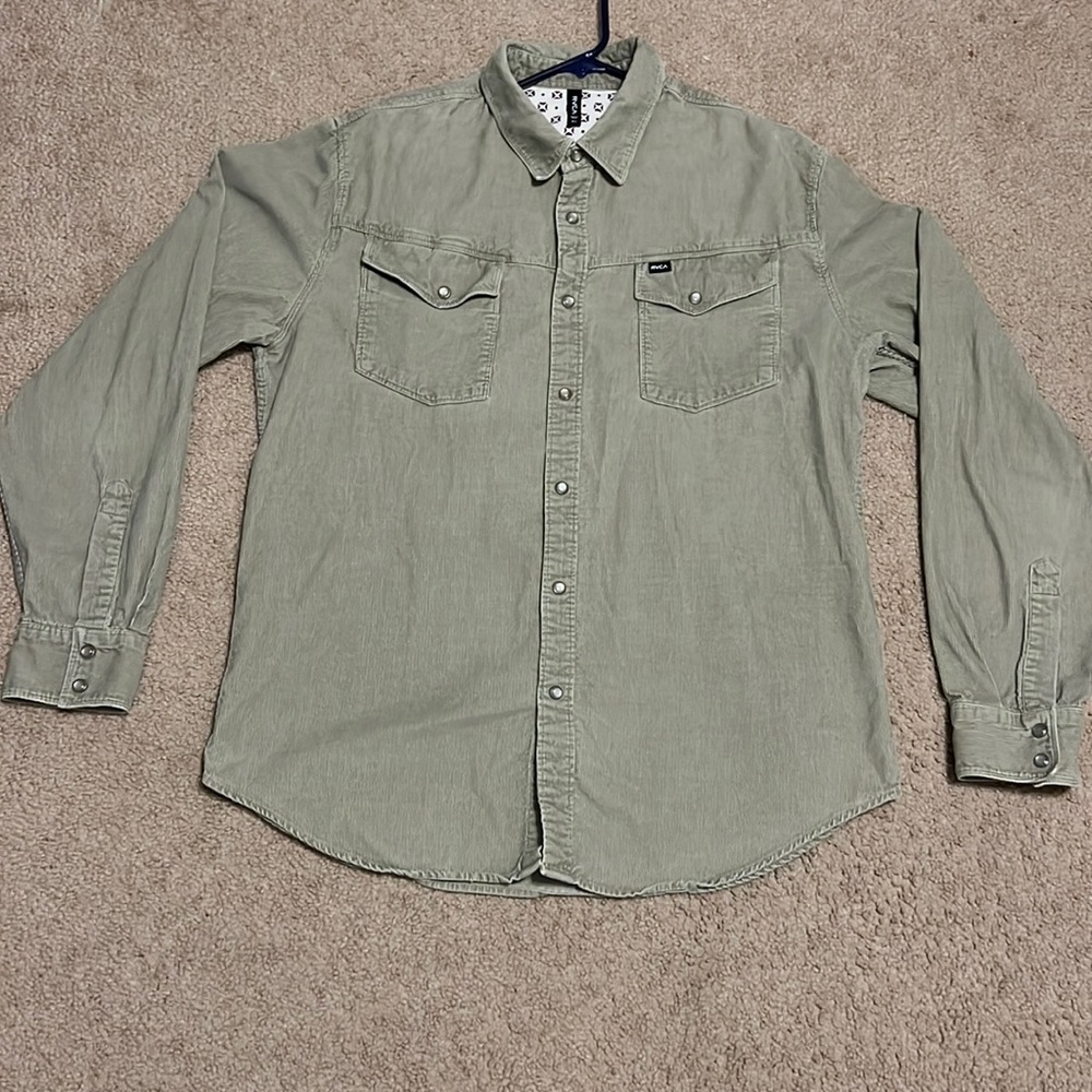 RVCA corduroy button up